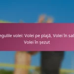 Regulile volei: Volei pe plajă, Volei în sală, Volei în șezut