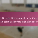 Scorul în volei: Discrepanțe în scor, Corecturi ale scorului, Provocări legate de scor